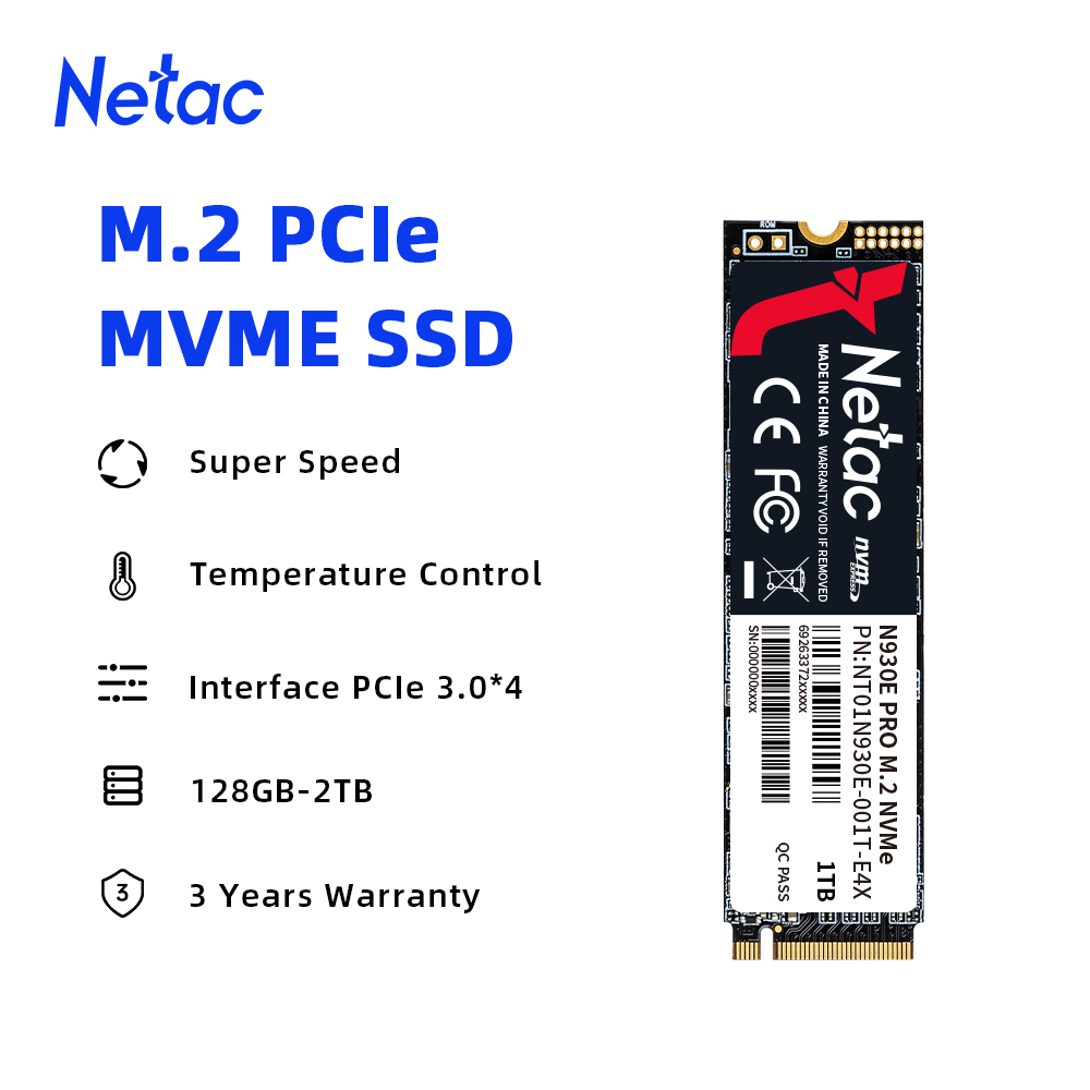 Netac NVMe SSD M.2 1TB 512GB 1 - огляд і ціна Ssd 500Gb