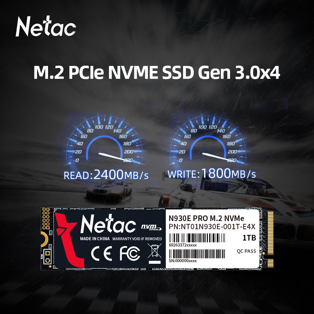 Netac NVMe SSD M.2 1TB 512GB 1 - огляд і ціна Ssd 500Gb