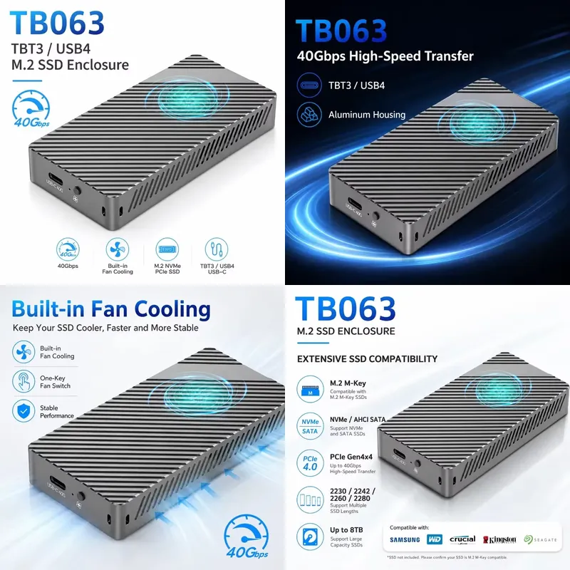 AP01 for Active Cooled 3 USB4  - огляд і ціна Sata Ssd